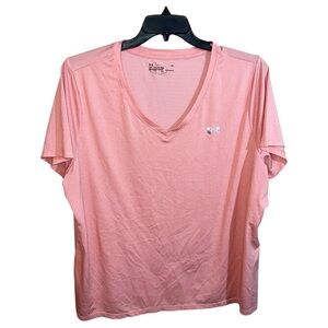 Under Armour Shirt Women’s Size 2X Peach Active Short Sleeve
